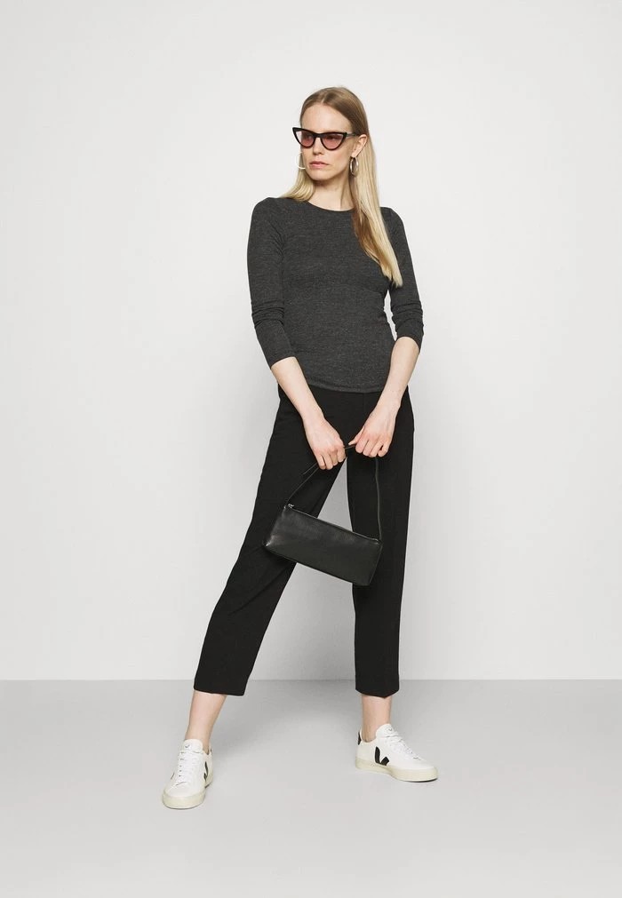 T-Shirt ANNA FIELD Anna Field Long Sleeved Top Grise Femme | ABH-1150745